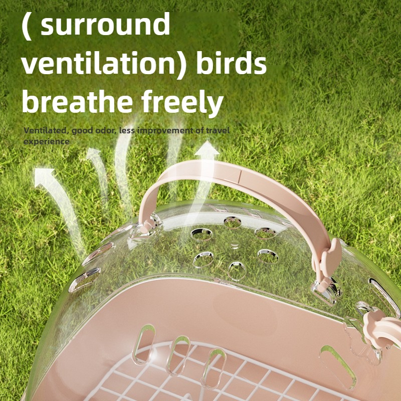 Handheld Portable Breathable Bird Walking Cage