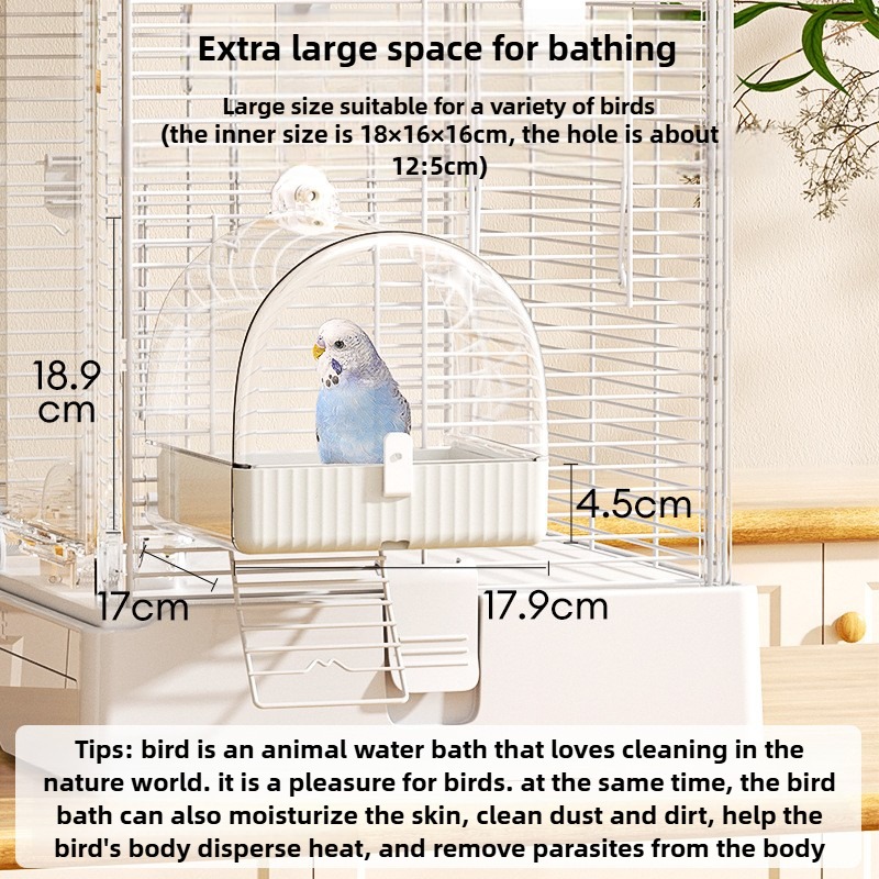 Parrot Bathtub Box with Toy Storage Compartment