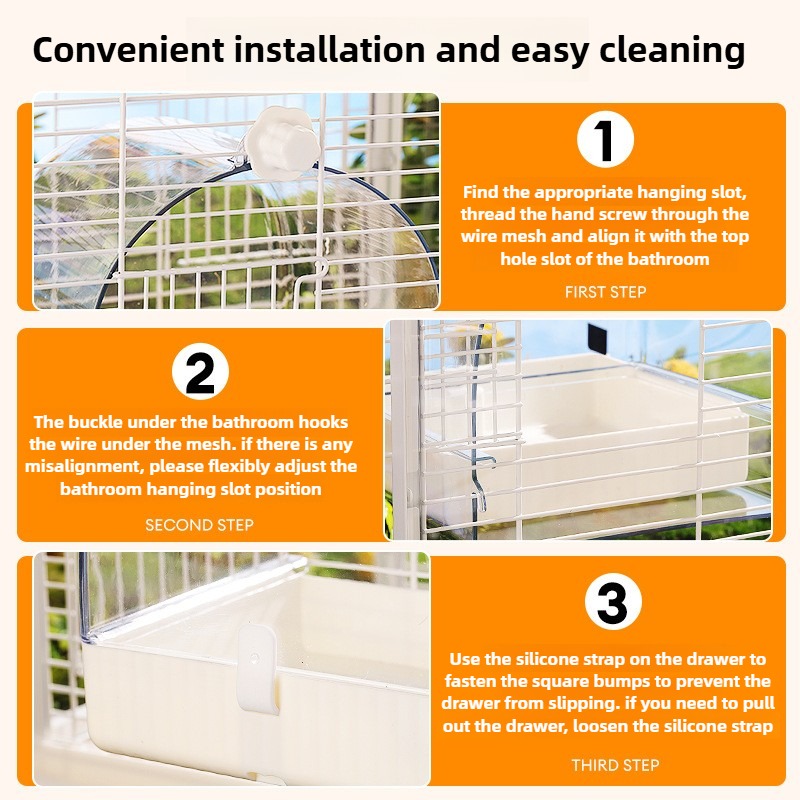 Parrot Bathtub Box with Toy Storage Compartment