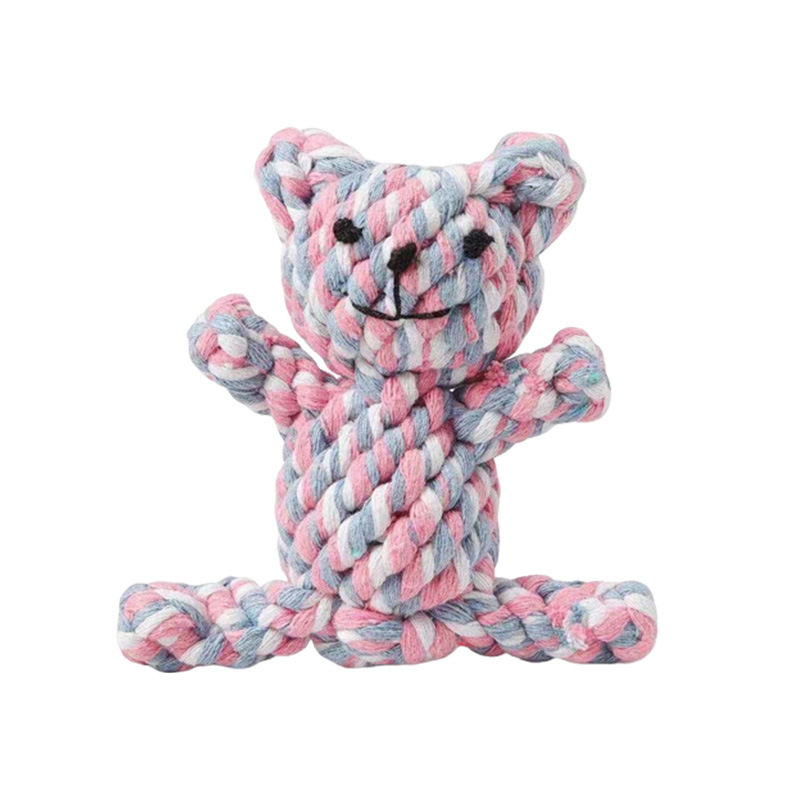 Hand-Woven Cotton Knot Chew Toy for Dogs