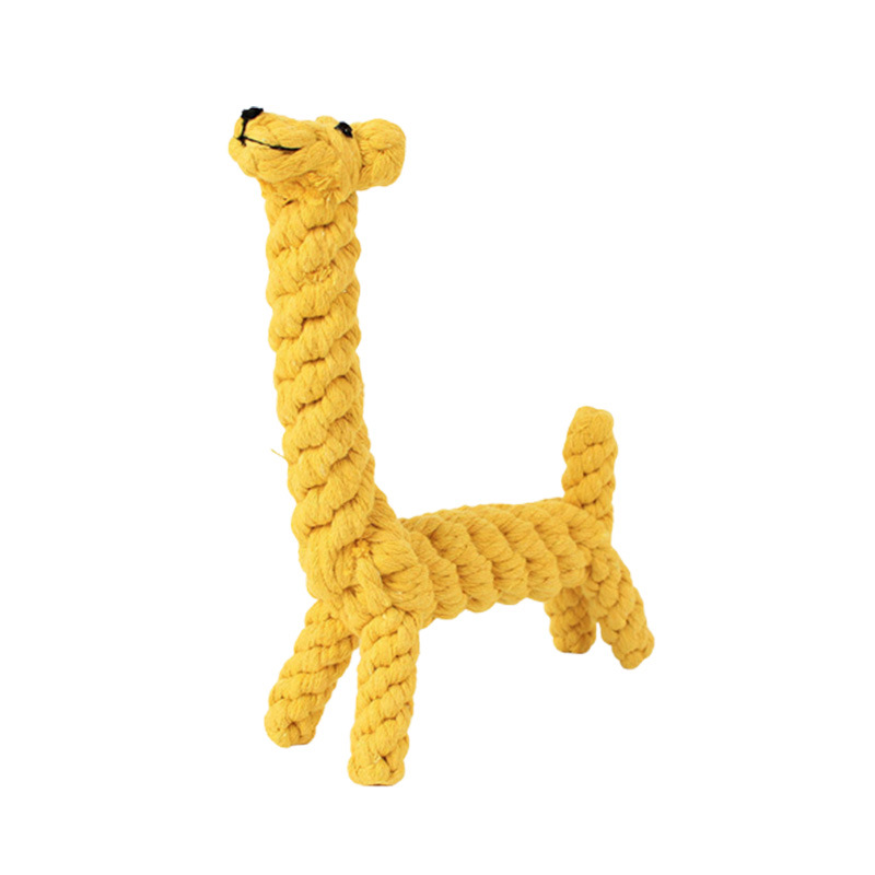 Hand-Woven Cotton Knot Chew Toy for Dogs