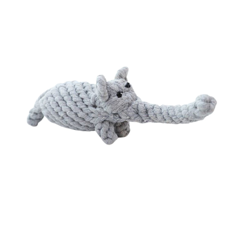 Hand-Woven Cotton Knot Chew Toy for Dogs