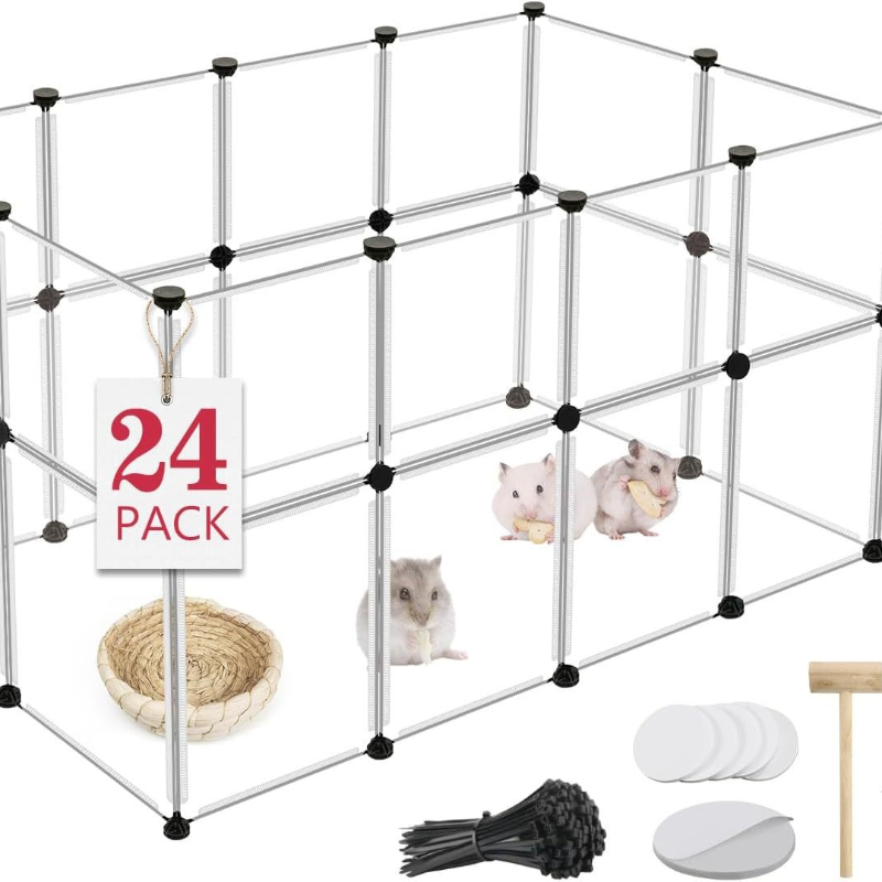 Small Animal Playpen with Bottom Pad for Rabbits