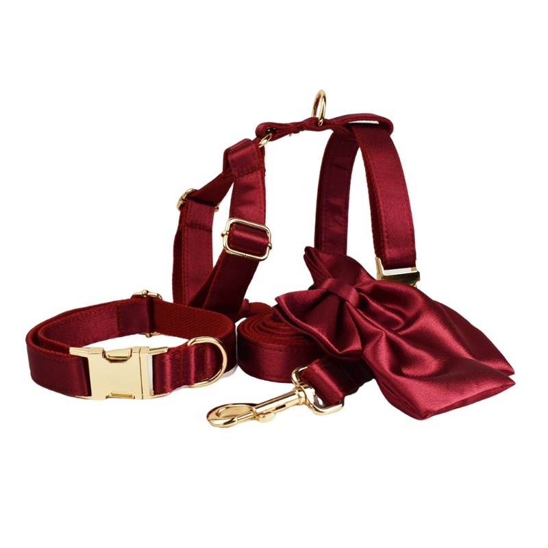 Dog Harness Set Anti Pull Bow H Style
