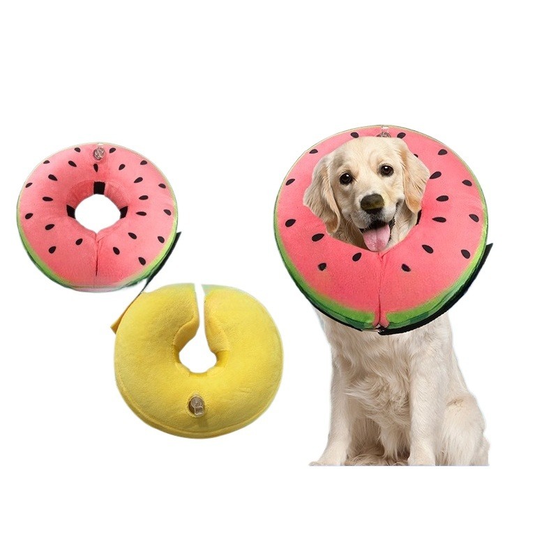 Dog Inflatable Recovery Collar Watermelon Shape