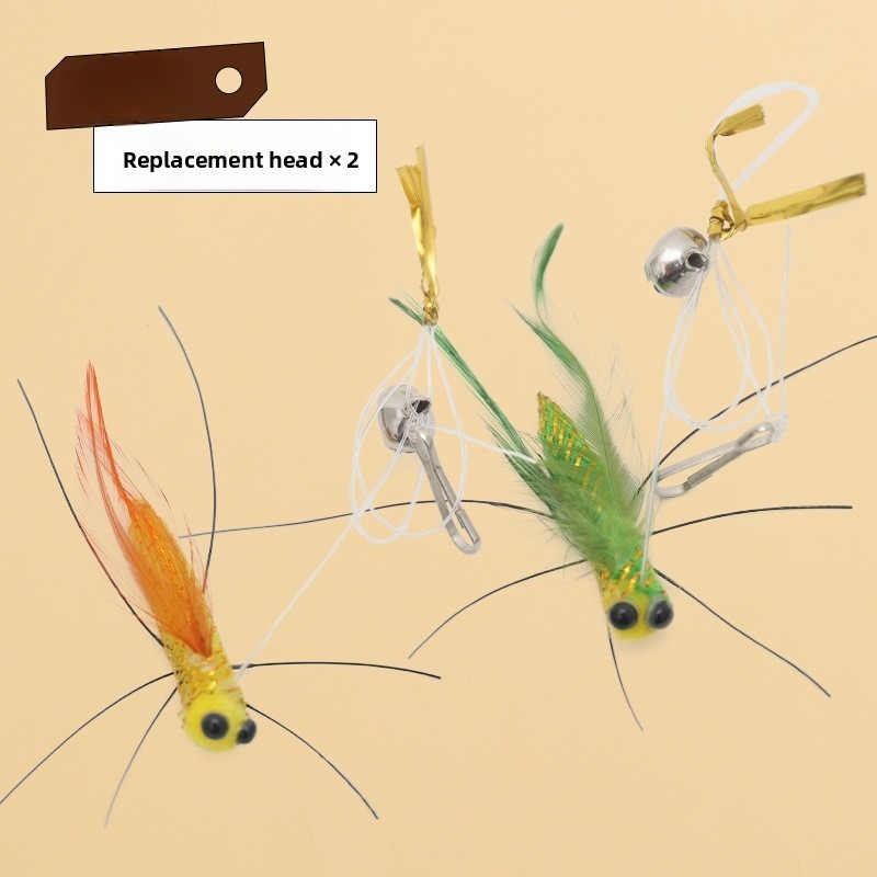 Butterfly Cat Teaser Stick Head