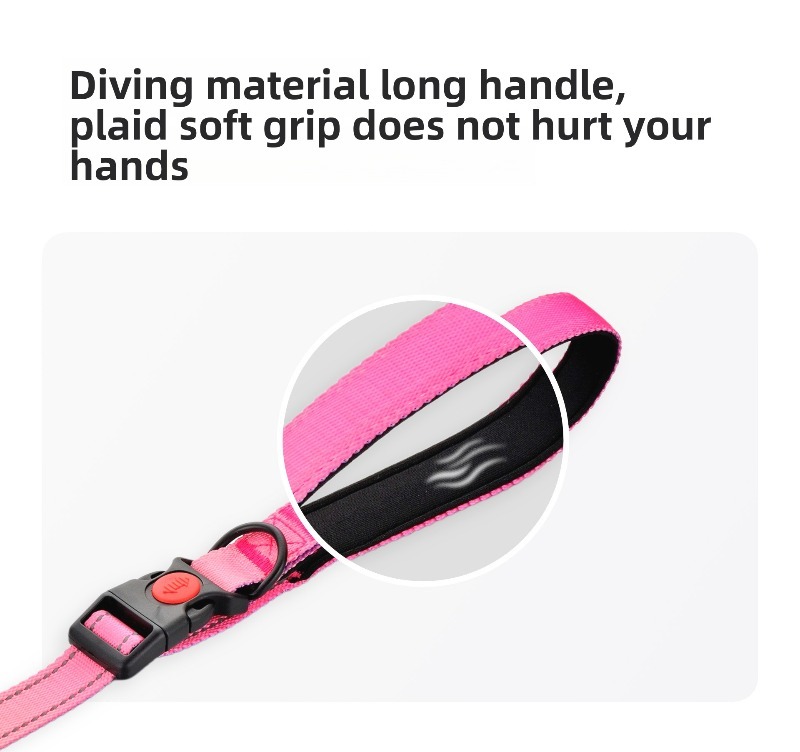 Dog Leash Elastic Gradient Color Stretch Rope