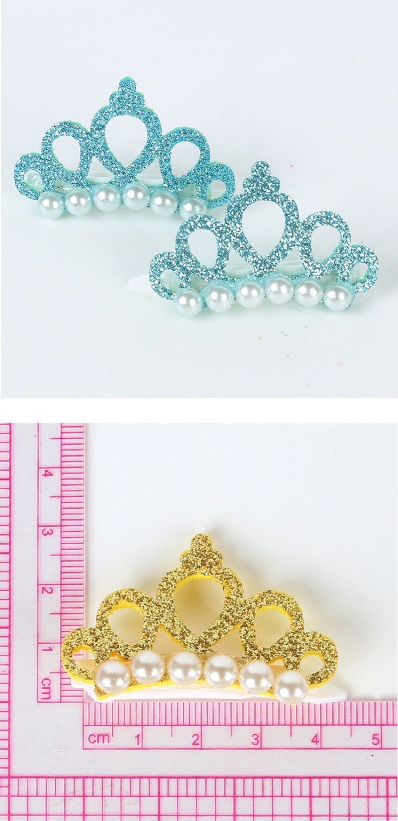 Pet Pearl Crown Hair Clip Headdress