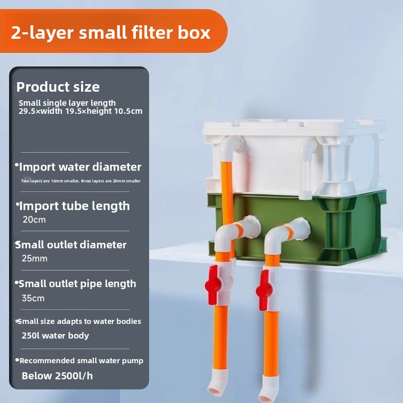Silent External Aquarium Filter with Oil Removal