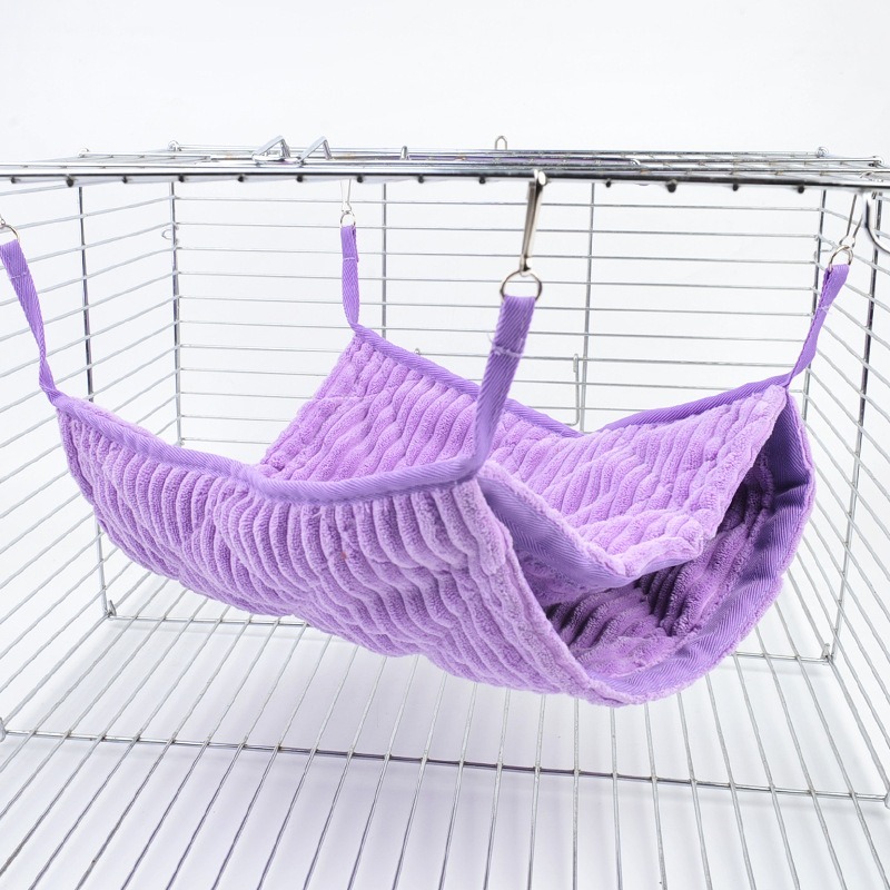 Plush Rectangle Hammock for Ferret Hamster Squirrel