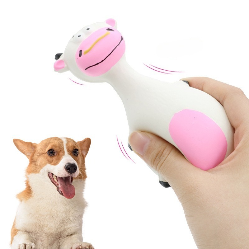 12cm Latex Dog Chew Toy for Teeth Cleaning