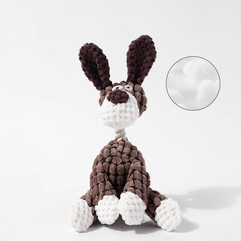 Squeaky Donkey Cow Dog Toy for Teeth Cleaning