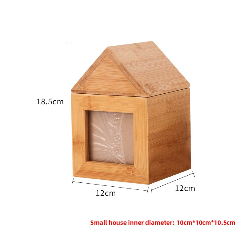 Wooden Pet Cremation Urn with Photo Frame