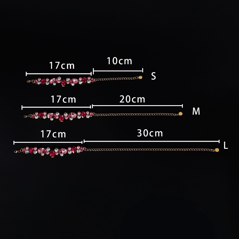 Pet Rhinestone Necklace Collar Princess Style