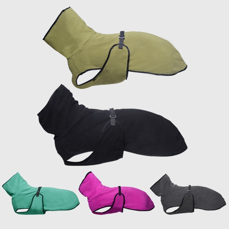 Solid Pattern Dog Sweater with Scarf