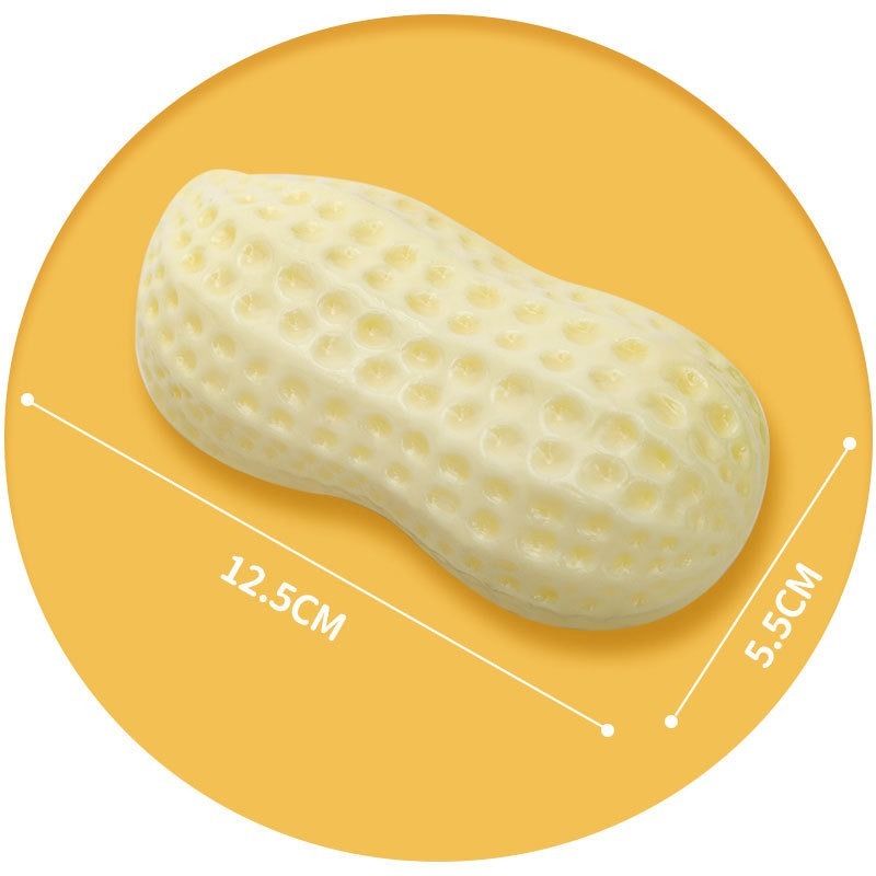 Sounding Peanut PVC Dog Chew Toy for Teeth