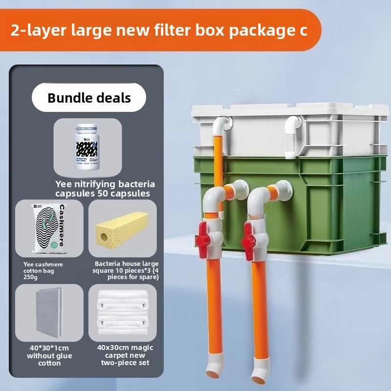 Silent External Aquarium Filter with Oil Removal