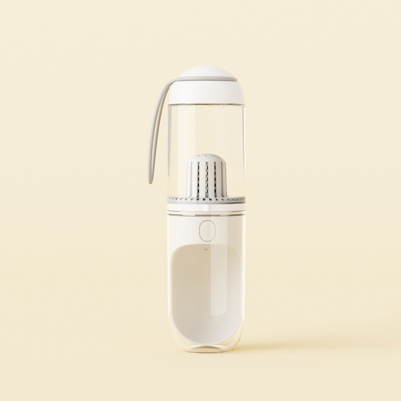Pet Travel Water Bottle with Independent Water Port