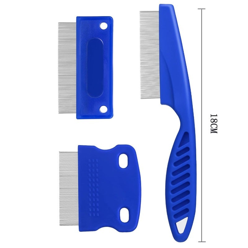 Pet Comb Set for Removing Lice and Hair Knots