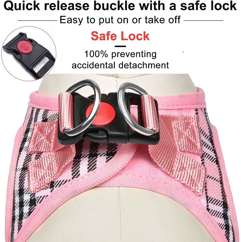 Dog Harness Leash Set Nylon Quick Release