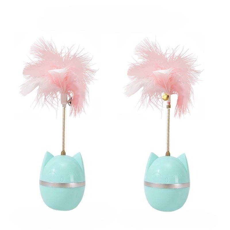 Rolling Ball Feather Bell Cat Toy