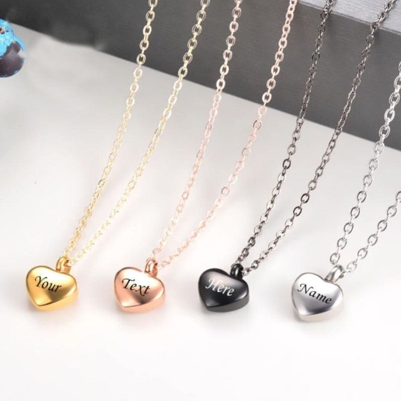 Cremation Heart Urn Necklace