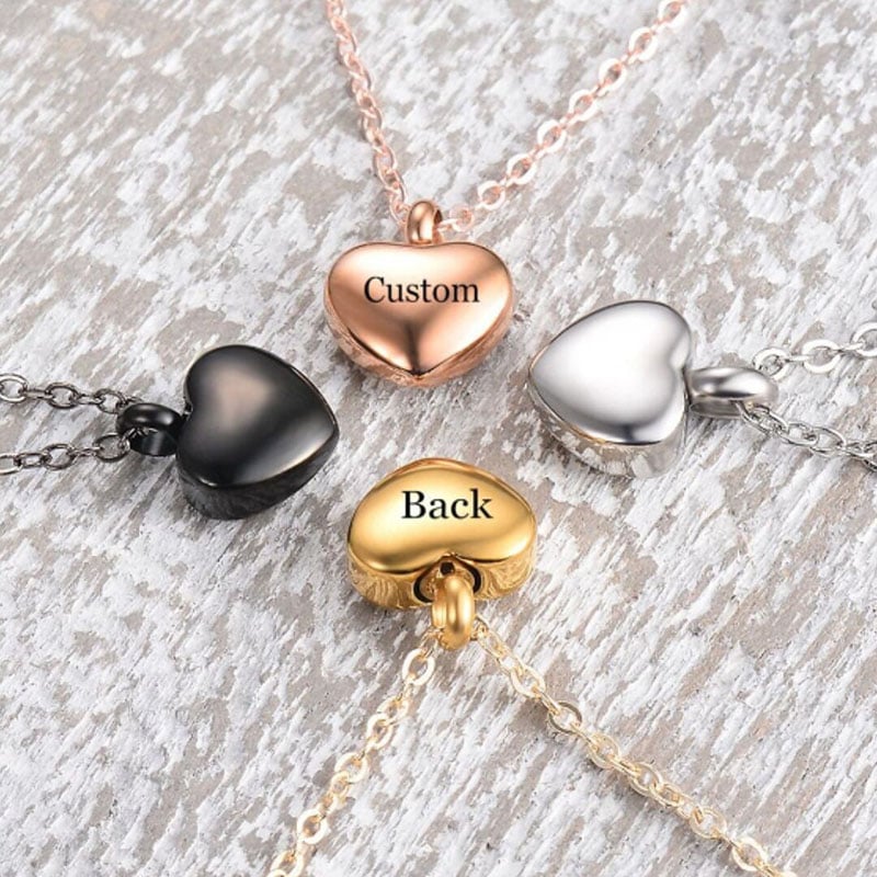 Cremation Heart Urn Necklace