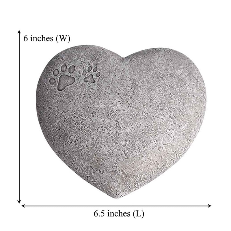 Cat Dog Heart Shaped Memorial Pet Urns