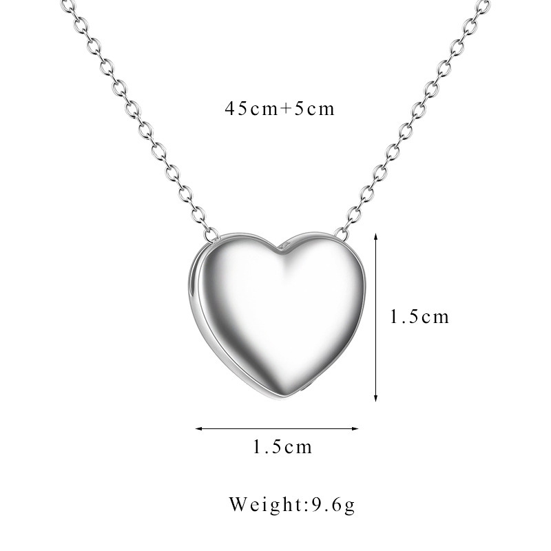 Silver Heart Urn