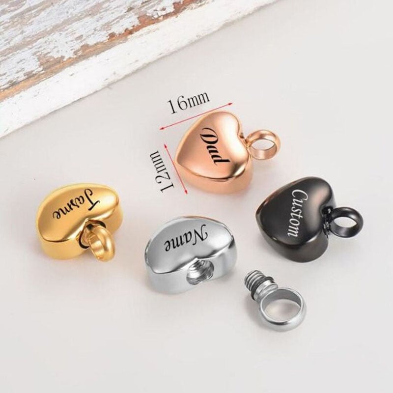 Cremation Heart Urn Necklace