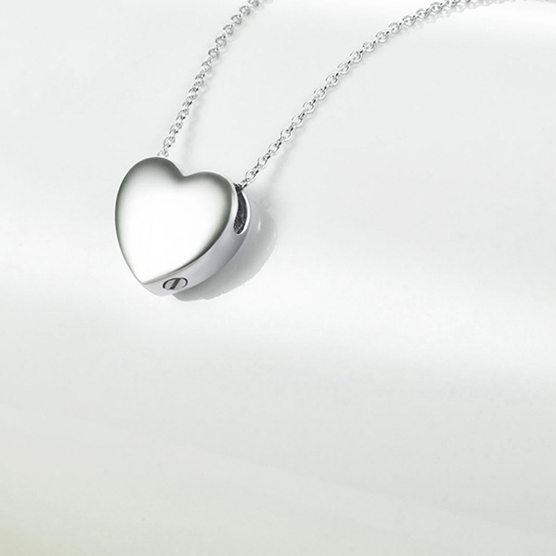 Silver Heart Urn