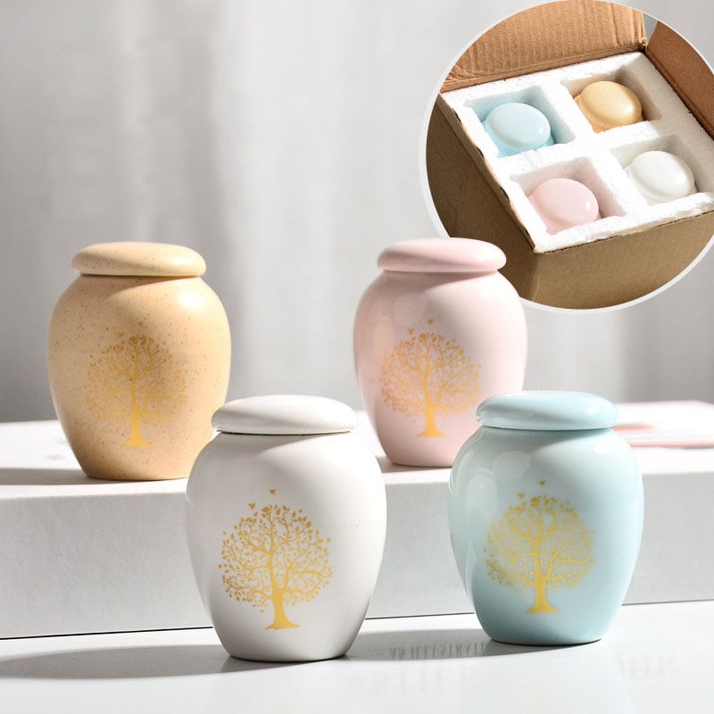 Ceramic Tree of Life Mini Pet Urn