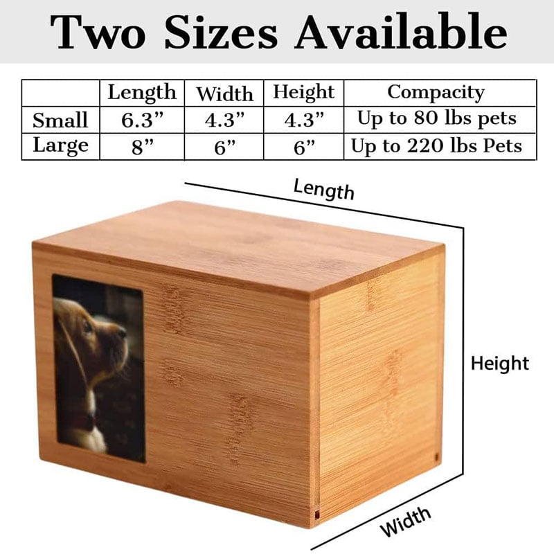 Personalized Wood Keepsake Pet Urns