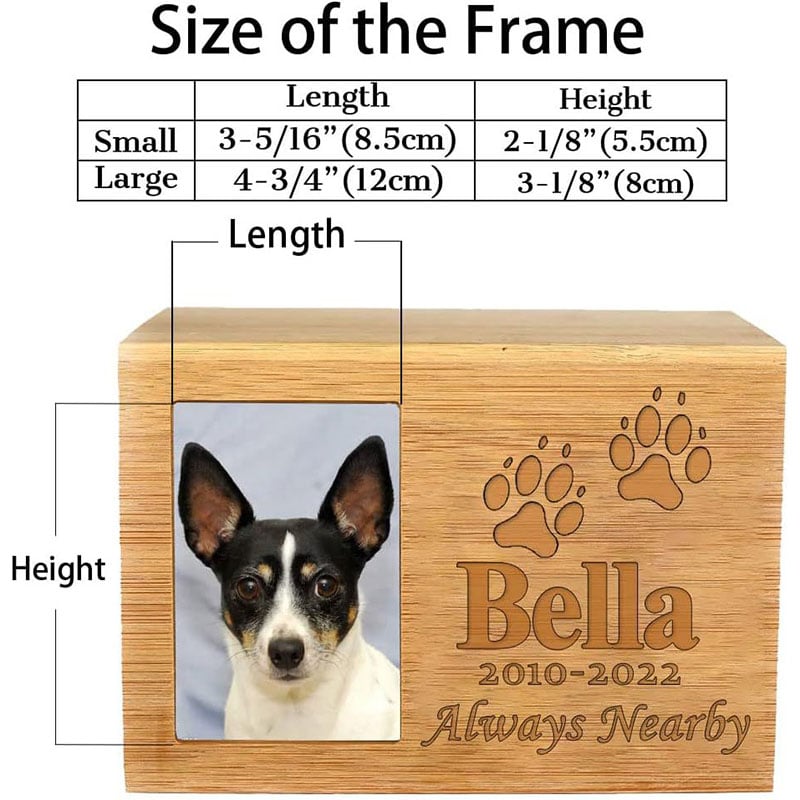 Personalized Wood Keepsake Pet Urns