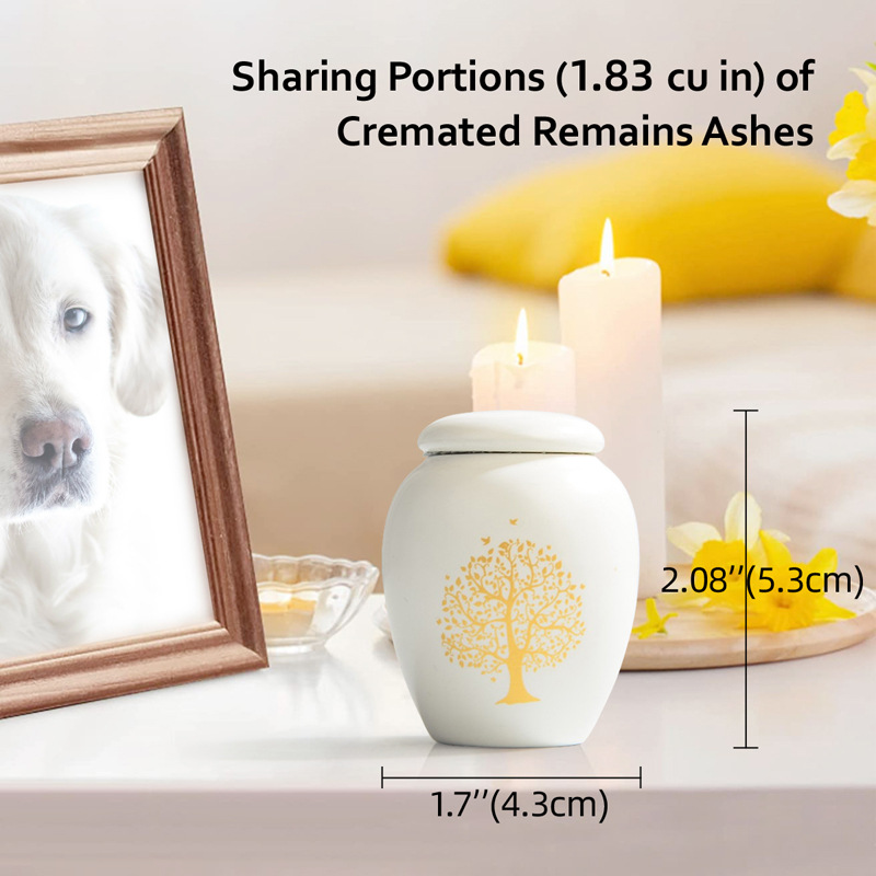 Ceramic Tree of Life Mini Pet Urn