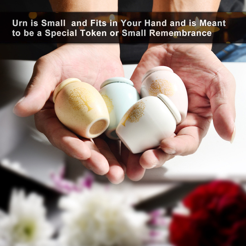 Ceramic Tree of Life Mini Pet Urn