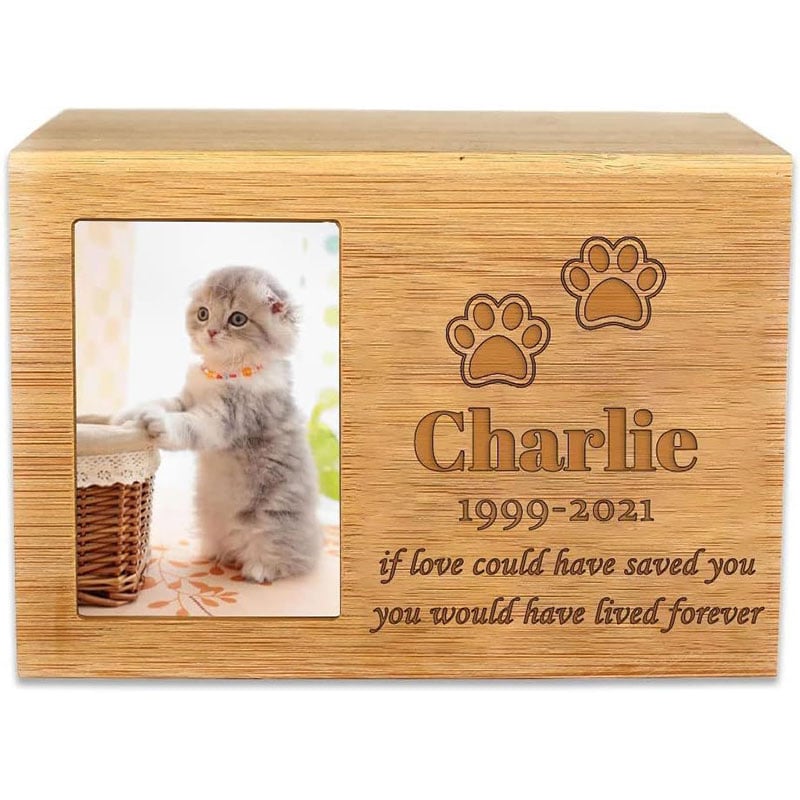 Personalized Wood Keepsake Pet Urns