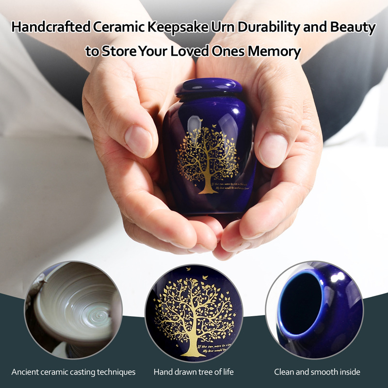 Mini Ceramic Cremation urn