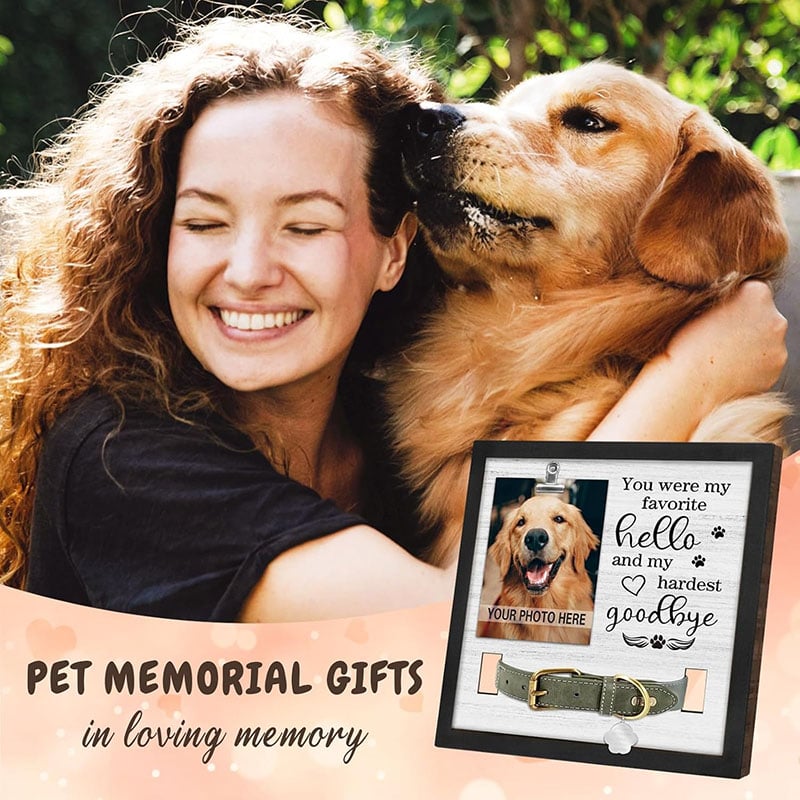 Pet Memorial Frame with Collar Holder