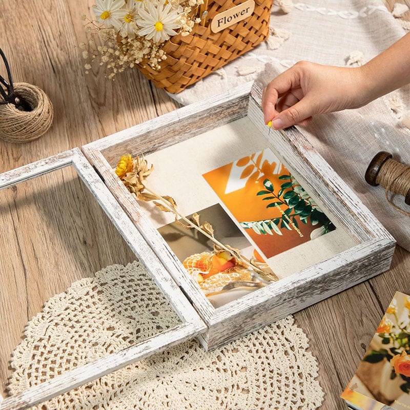 8x10 Shadow Box Frame With Linen Back