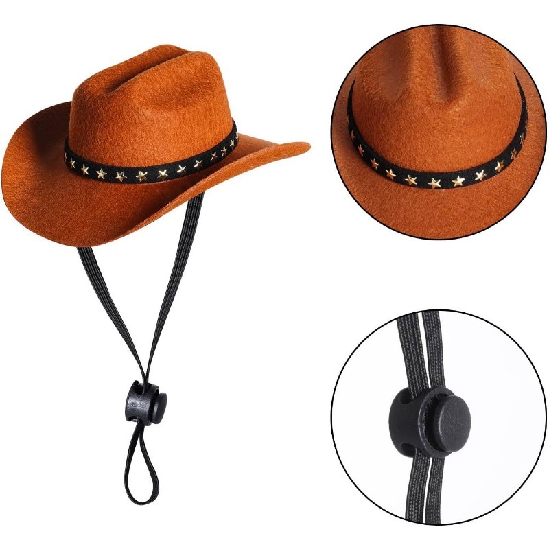 Star-Shaped Cowboy Party Hat for Pets