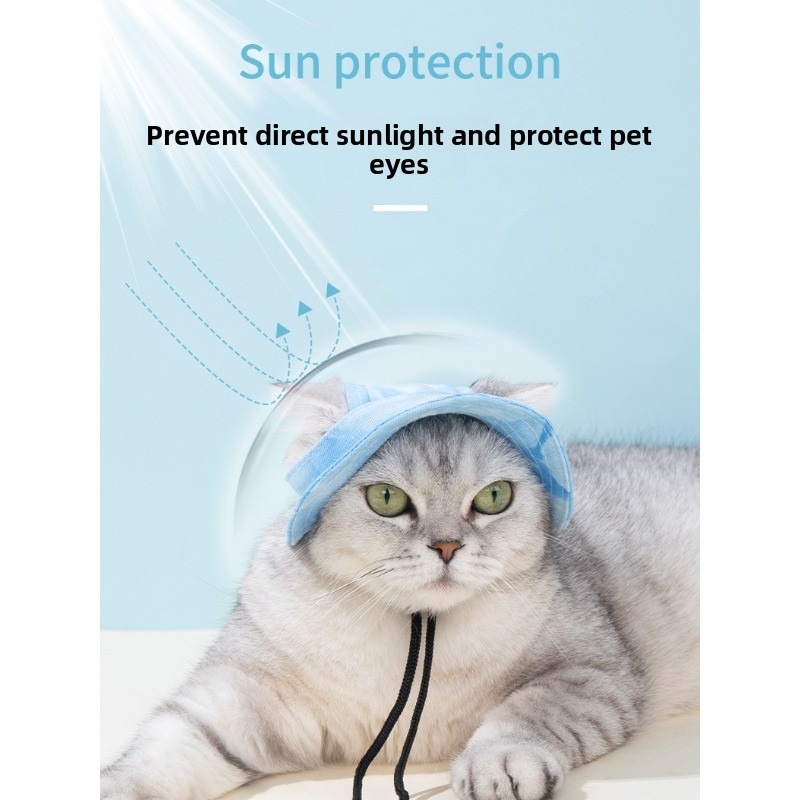Anti-Choking Fisherman Pet Hat with Sun Protection