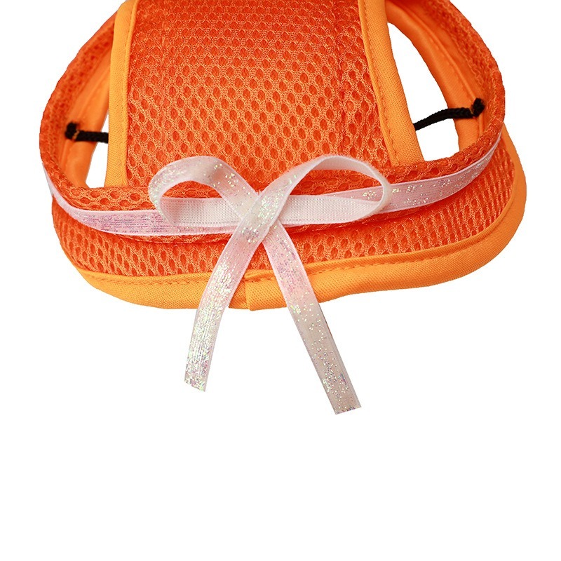 Breathable Sun Protection Pet Hat with Bows