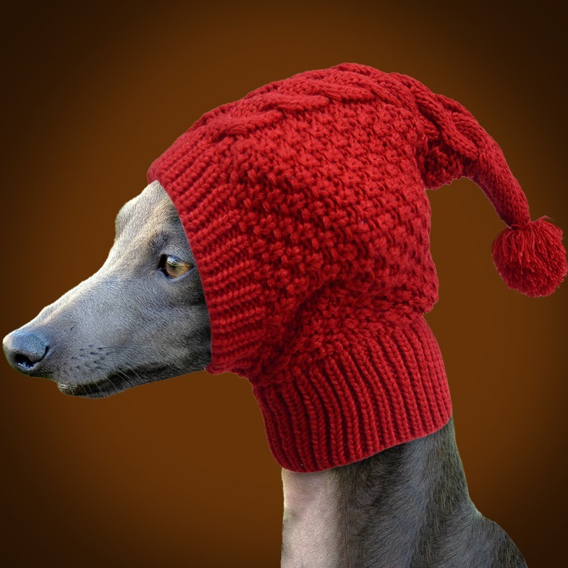 Yarn Warming Hat for Whippets and Greyhounds