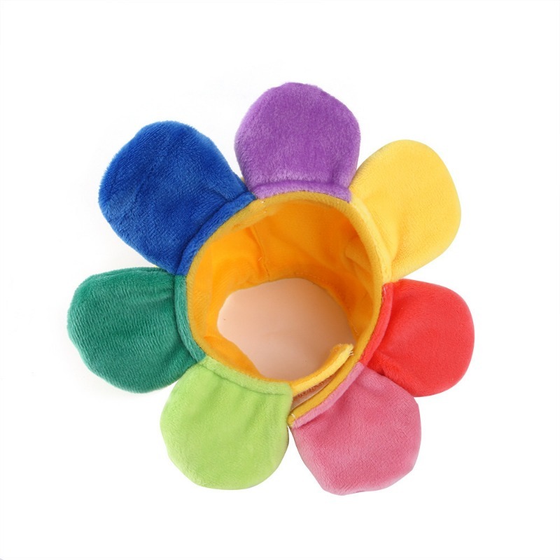 Teddy Bear Sunflower Pet Hat for Halloween