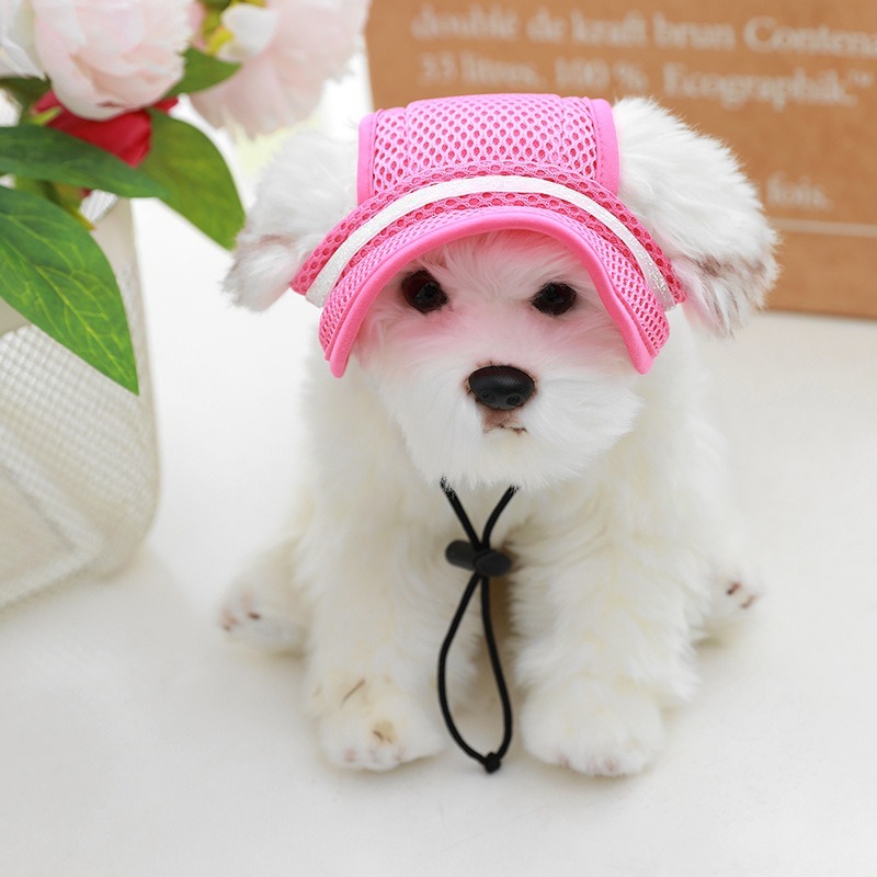 Breathable Sun Protection Pet Hat with Bows