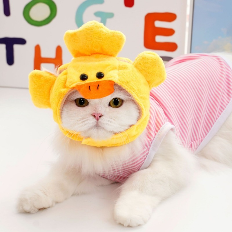 Cotton Sunflower Pet Hat for Cats and Dogs