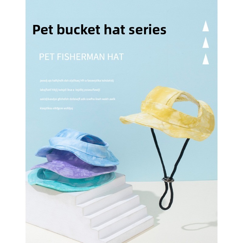Anti-Choking Fisherman Pet Hat with Sun Protection