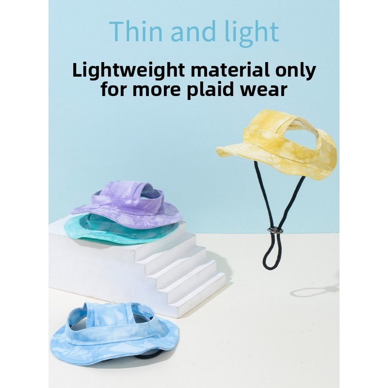 Anti-Choking Fisherman Pet Hat with Sun Protection