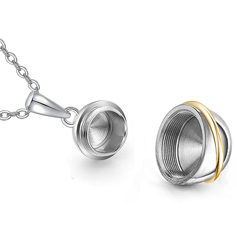 Planetary Design Pet Ashes Memorial Steel Necklace